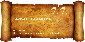 Terhes Tavaszka névjegykártya